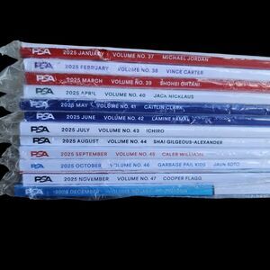 PSA Collectors Magazine 2025 Full Year Lot 1-12 Michael Jordan Cooper Flagg NEW